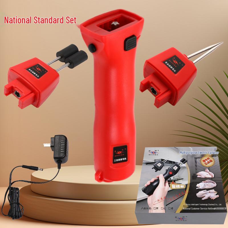 Автоматическая машина для ощипывания птицы с литиевой батареей: Электрическая машинка для удаления перьев у курицы, утки и гуся (Европейский стандарт)