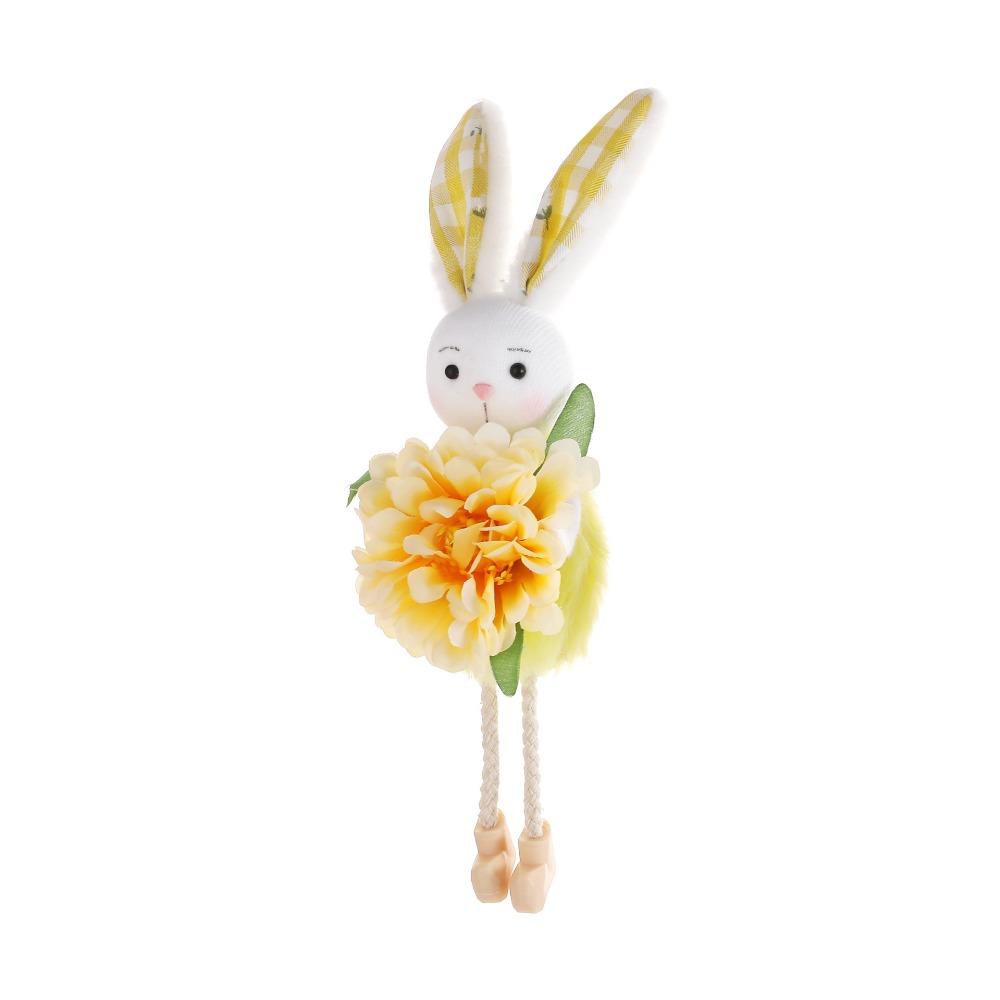 Colorful Easter Rabbit Pendant Soft Plush Rabbit Hanging Ornament Rabbit Figurine Party Favors