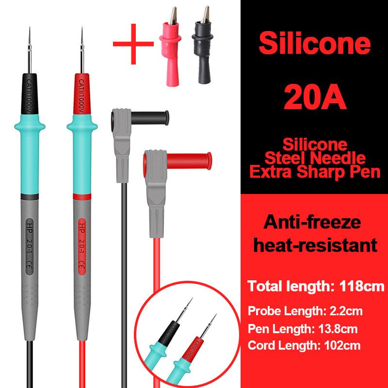 1000 В 20 А позолоченная ручка-мультиметр силиконовая антифриз термостойкая тестовая ручка съемная головка из нержавеющей стали для тестера