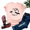 Halloween Thanksgiving Hexenbiest Print ShortSleeved TShirt Aesthetic Graphic Harajuku Top for Women
