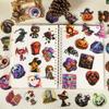 50PCS Halloween PET Stickers - Spooky Waterproof Decor with Pumpkin, Skull & Eyeball Designs for DIY AnimeWorlds Store