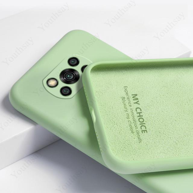 Чехол для Xiaomi Poco X3 Pro Чехол-крышка для Xiaomi Poco X3 Pro NFC Жидкий силиконовый чехол для Poco X3 Pro