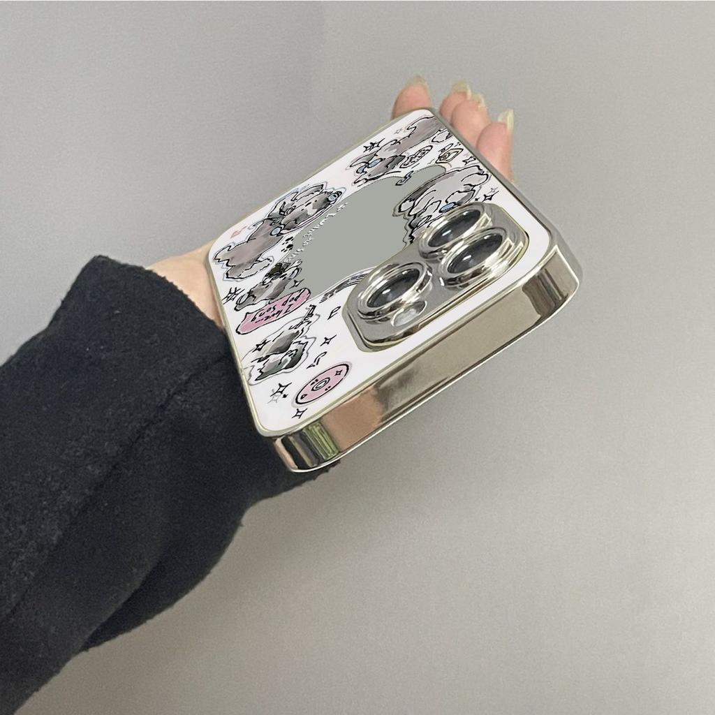 Music Puppy for Apple 17 Promax Personality 16 New 15 Mobile Phone Case for IPhone 14 Mirror Creative 13