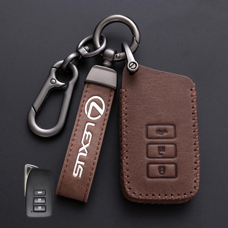 Leather Car Remote Key Cover Fob Case Holder Shell for Lexus NX 200 NX300H RX 350 450H ES 350 ES 300h Auto Keychain Accessories