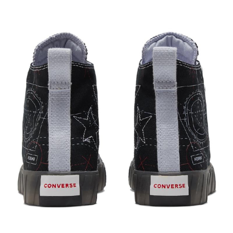 Converse Удобные Универсальные Высокие Эспадрильи Унисекс Черные