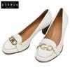 Gancini Round-toe Heels Shoes 8C White goldUsed