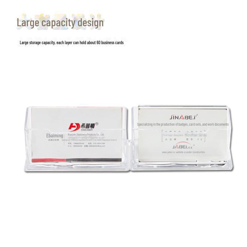 Прозрачный многослойный пластиковый дисплей и коробка для хранения визиток