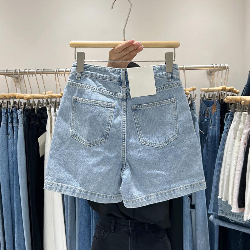 Women's High Waist A-line Denim Shorts - Summer 2022 Casual, Loose, Versatile, and Stylish