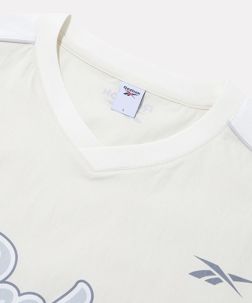 Reebok Аутентичная короткорукавка с логотипом Piste - Кремовая