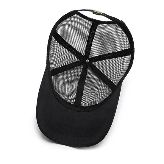 Летняя бейсбольная кепка унисекс с полой сеткой. Хорошая воздухопроницаемость. Быстросохнущая спортивная кепка с длинными полями. Регулируемая окружность. Сплошной цвет. Спортивная кепка для путешествий на открытом воздухе.