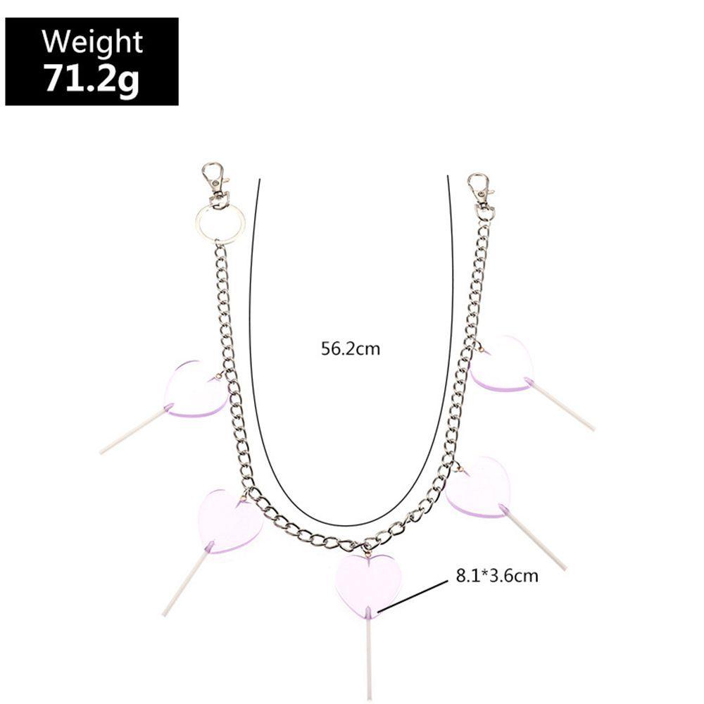 Hip Hop Punk Jewelry Rock Keychain Chain Keychain Waist Chain Trousers Decoration Pants Chain