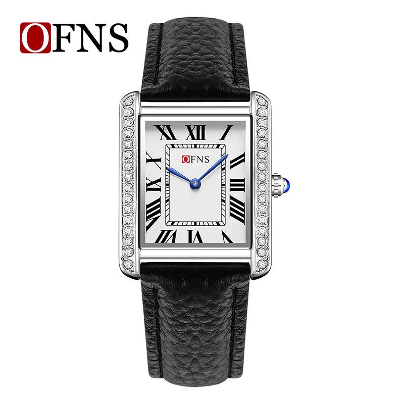 Женские кварцевые часы Sanda, маленький циферблат, римские цифры, модные водонепроницаемые прямоугольные, парный дизайн.