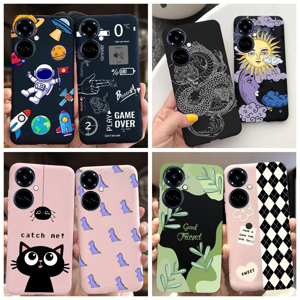 For TECNO Camon 19 Neo Case Cartoon Boy Child Fashion Phone Case Back Cover For Tecno Camon 19 Pro Camon19 Matte Soft Bumper Bag