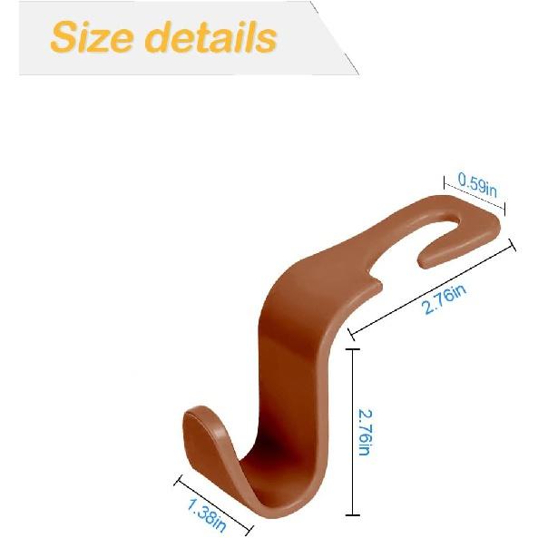 Крючок для подголовника автомобильного сиденья, 4 упаковки вешалок для автомобильных сидений, органайзер для хранения сумок, сумок, пальто, продуктовых сумок, автомобильных аксессуаров для интерьера, универсальный
