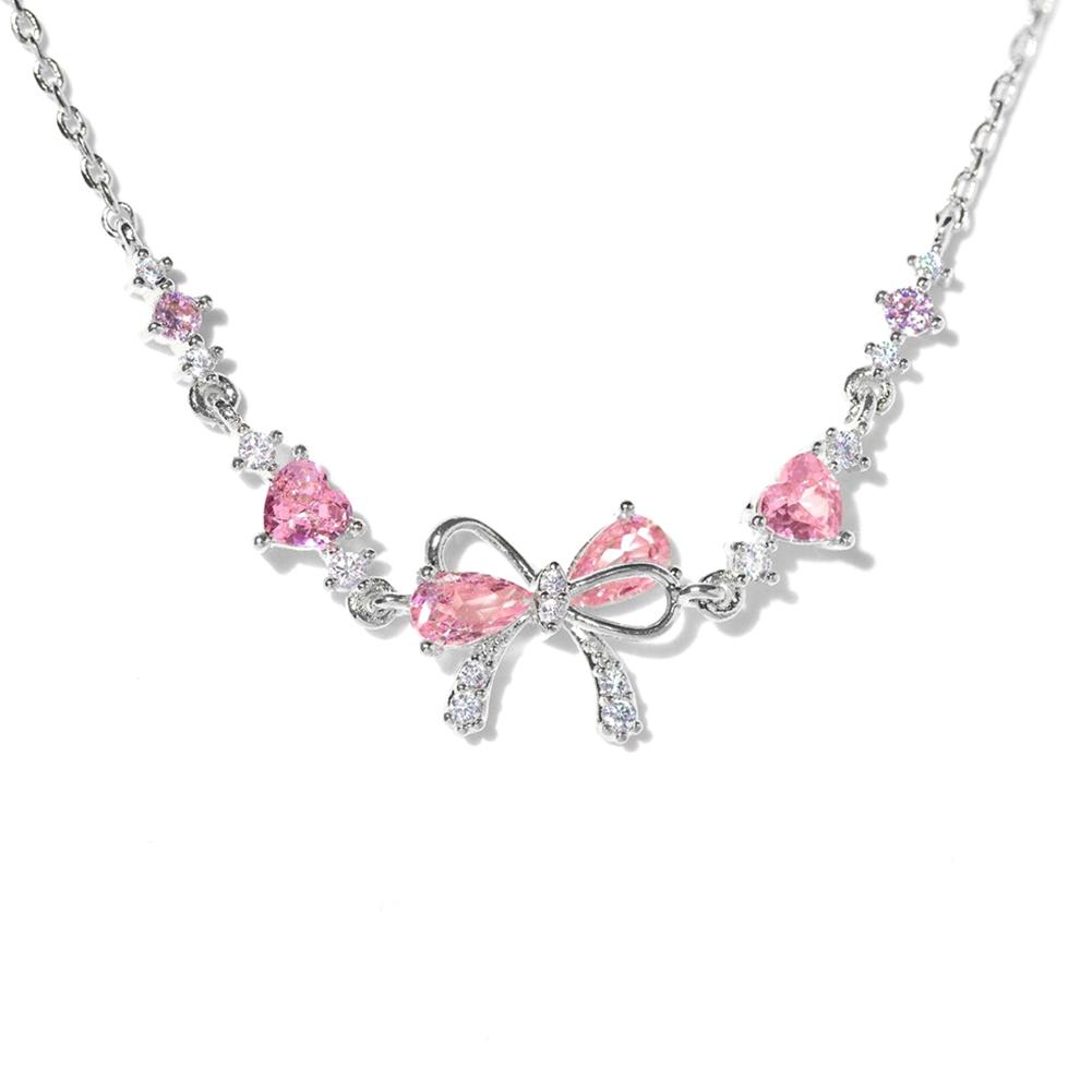 Bow Zircon Bracelet Bow Knot Link Bracelet for Women Gifts