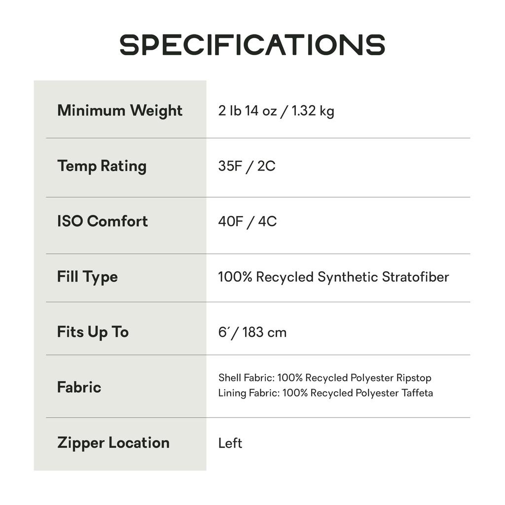 Спальный мешок NEMO TEMPO 35 -1℃ Совместимость NM-TMP2-M35