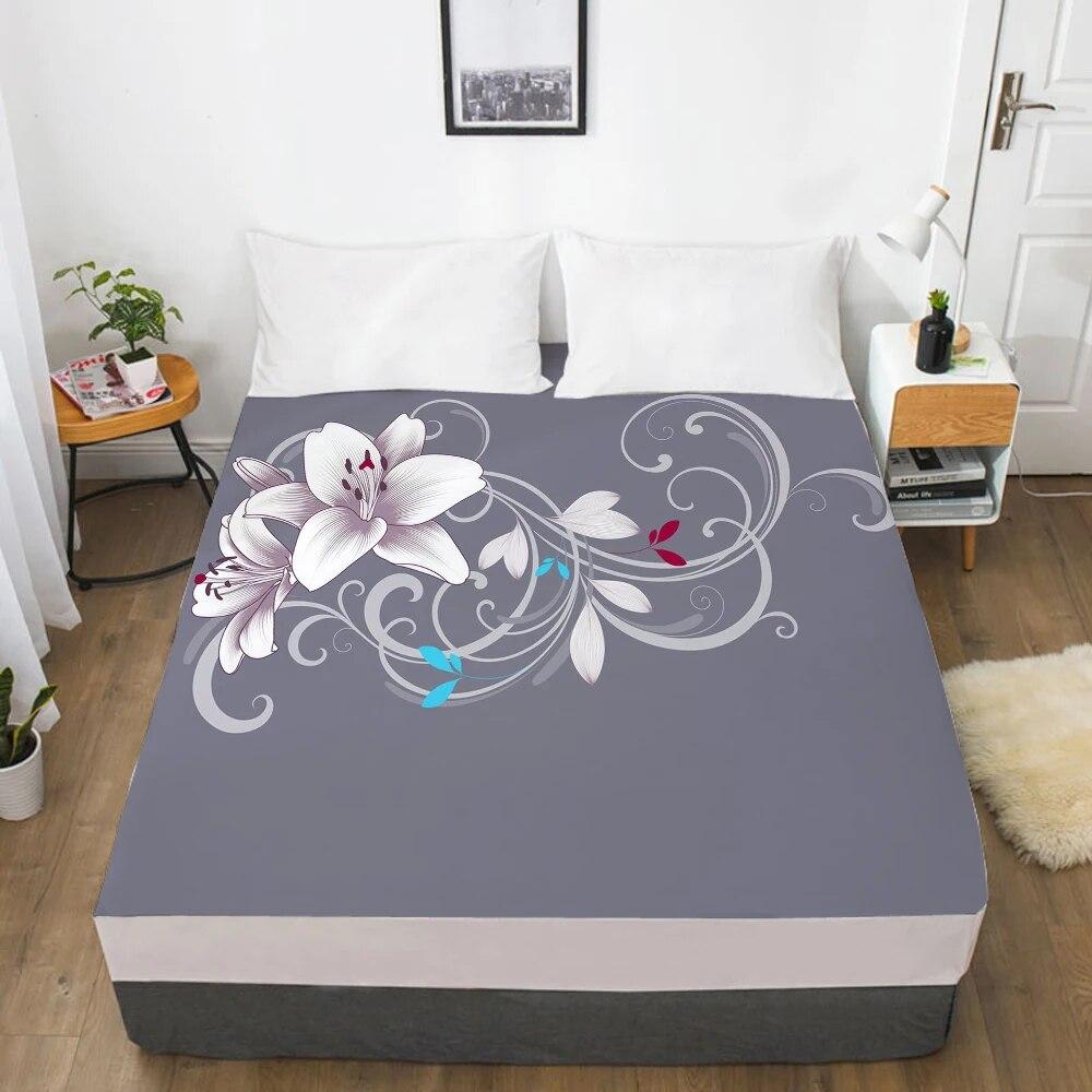 Простыни на резинке, наматрасник, простыня с 3D HD-принтом, простыня, постельное белье, размер 160X200/90x200 см, верблюжий цвет