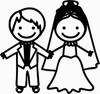 Printtoo Marry Couple Cartoon Pattern Wooden Square Rubber Stamp Craft Textile-2 X 2