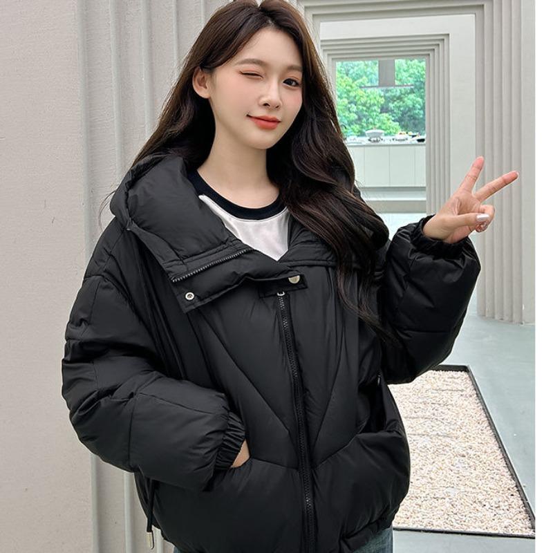 Korean Style Winter Short Padded Coat Women Loose Thickened Trendy Jacket