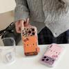 Рельефный чехол с принтом леопарда KT Cat, совместимый с iPhone 14/13, ударопрочный, для Apple 17/16/15 PROMAX