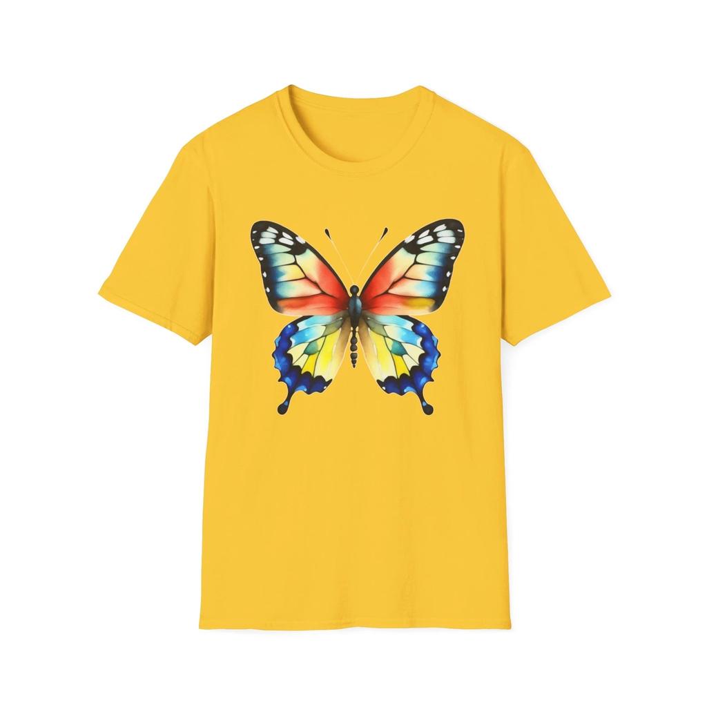 Watercolor Butterfly Unisex Soft-style T shirt SM MD LG XL 2XL 3XL