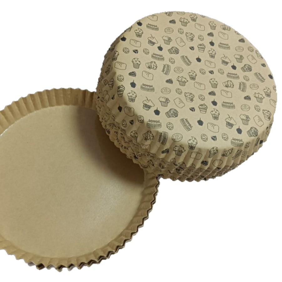 Thickened Laminated Paper Pizza Tray for Air Fryer - 4/6/8 Inch Bread Tray