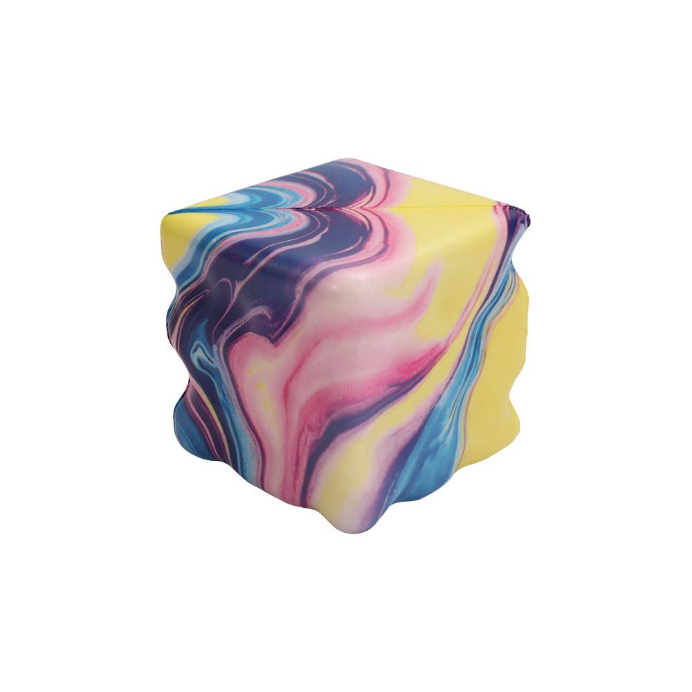 7cm Cheese Squeezed Cube Super Soft Cheese Stress Ball Portable Cheese Pinch Home Decoration