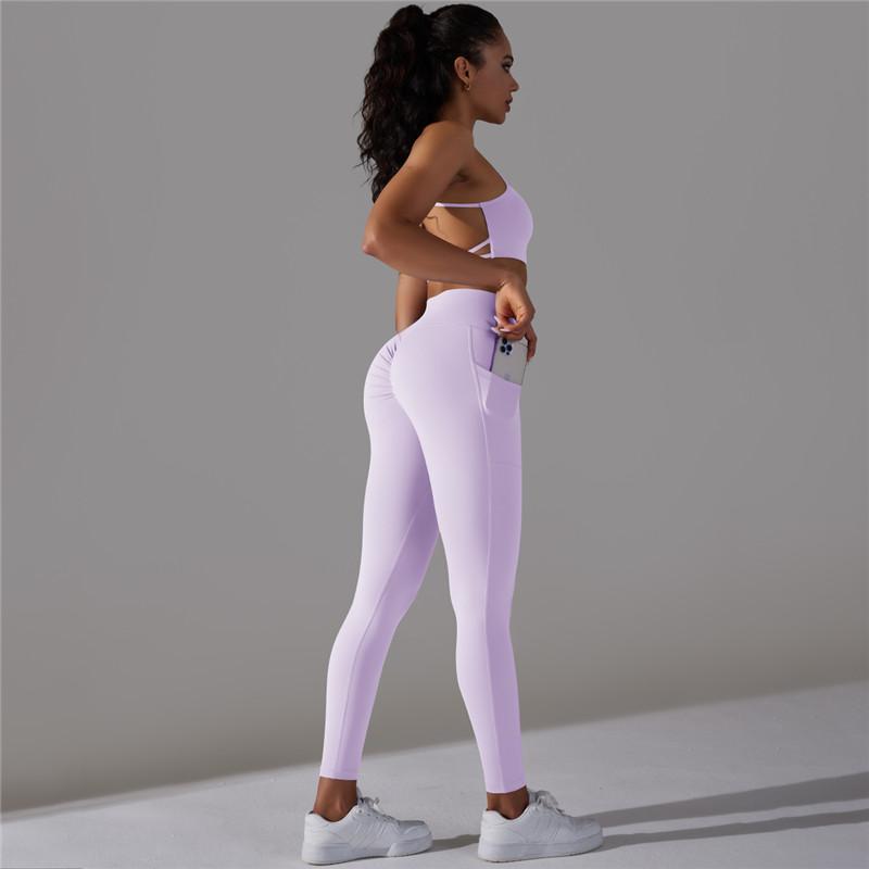 Комплект для йоги Nessaj, женский костюм для фитнеса, черный спортивный бюстгальтер с высокой талией, леггинсы для тренировок, спортивная одежда