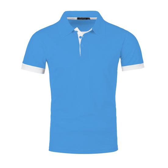 Men Tops Lapel Short Sleeve Casual Loose Fit Regular Style Tops