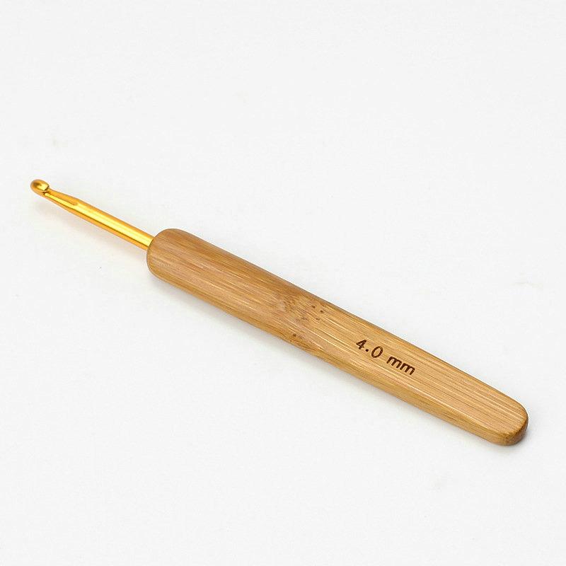 Карбонизированная игла с головкой, круглая игла, ручное вязание, бамбуковая ручка, бамбуковая игла для вязания крючком, шерстяной инструмент, свитер, крючок, сделай сам