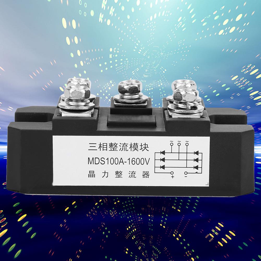 MDS 100A 1600V 5 Terminals 3 Phase Full Wave Diode Module Bridge Rectifier