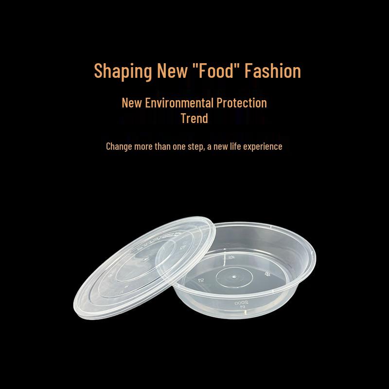 WS Disposable Food Containers with Flat Lids