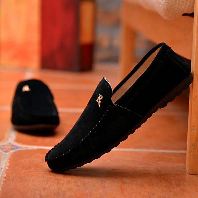 Men's Leather Shoes Comfortable Soft Moccasin Slip-on Male Casual Shoe Retro Size 45 Designer Shipping Free Footwear Offer Pu