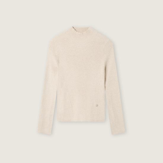 LOEEM All-Day Half-Neck Ribbed Sweater RMKAF4TR02