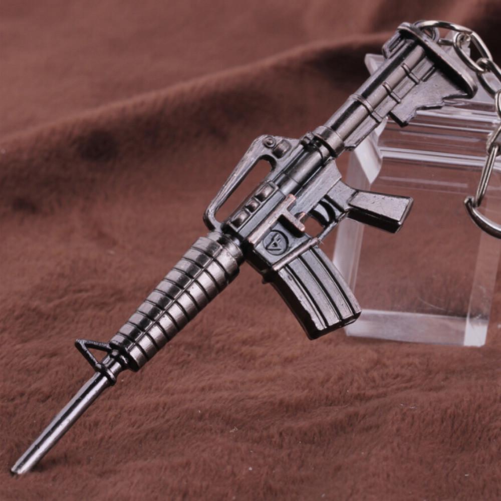6 см мини-пряжка для ключей M4A1 AK47 кулон металлический брелок для ключей кулон подарок