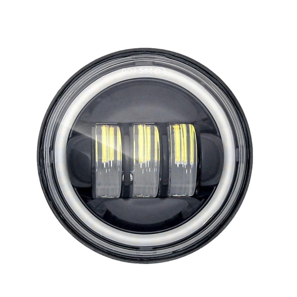Светодиодные дополнительные противотуманные фары Angel Eye для Harley Davidson Road Glide, Road King и Heritage - 4,5 дюйма
