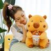 Adorable Q Version Capybara Plush Doll Soft And Cuddly Water Cup Design Gift For Kids