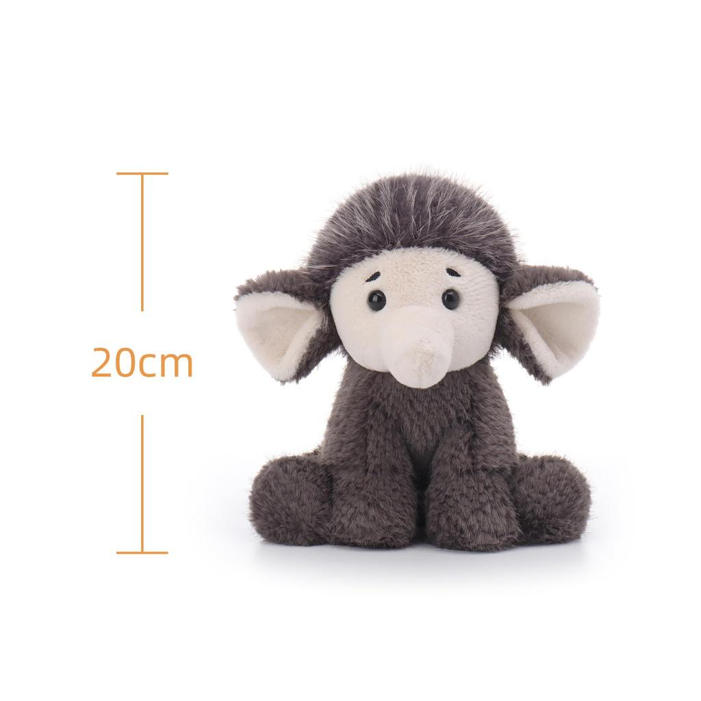 Apricot Lamb Innocent Elephant Plush Toy for Soft and Fluffy Innocent Elephant for Girls and 20cm Children, Cute, Boys,