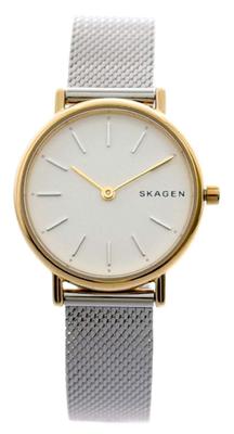 Skagen Часы кварцевые SKW2729 Signature SIGNATUR белые серебристые женские [Товар]