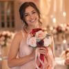 Silk Botanical Bouquet with Trailing Ribbons Lightweight Layered Flower