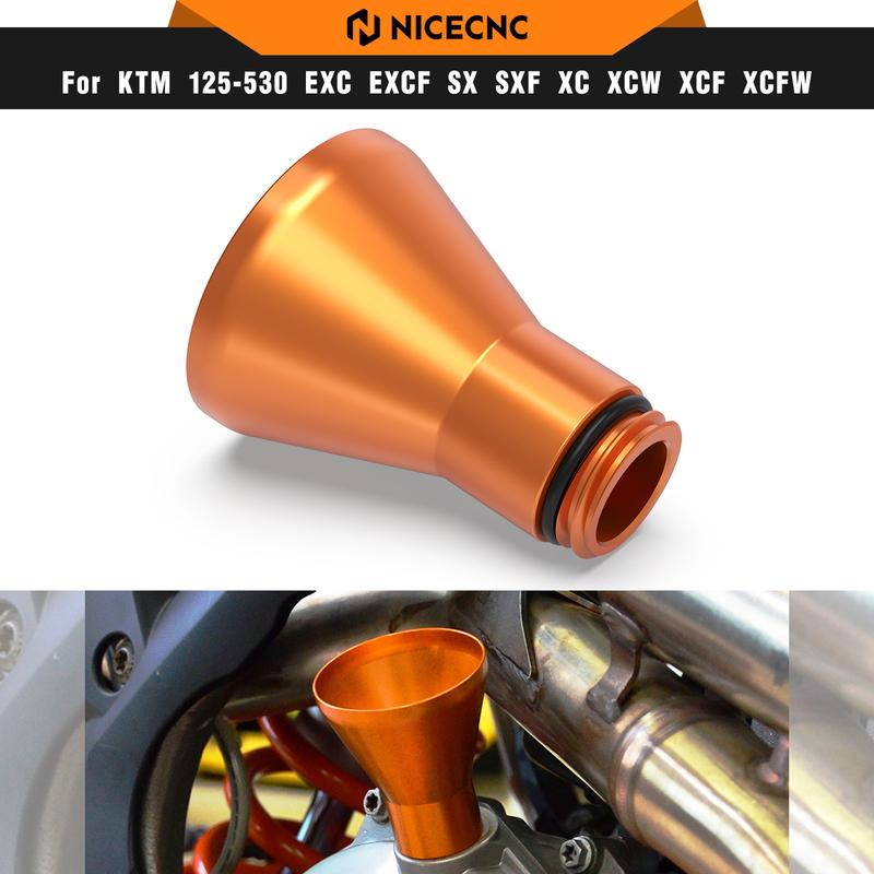 For KTM EXC 300 EXC-F 350 SX 125 SXF 450 2001-2022 Oil Filler Funnel For Husqvarna TE 300 TE 250 FE 350 FE 450 FE 501 2014-2022