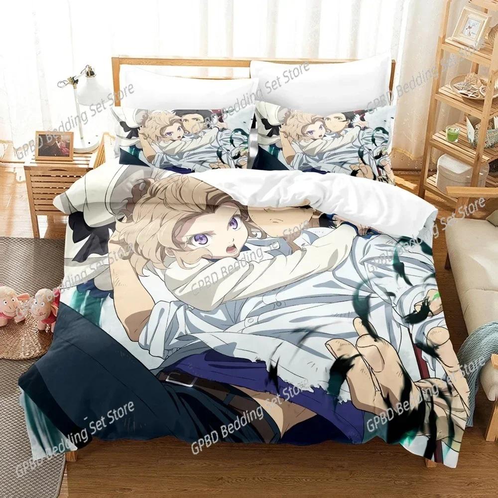 3D Print Anime InSpectre Fictitious reasoning Comfortable Duvet Quilt Cover Pillowcase Bedding Set Children Bedroom Home Textile