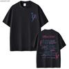 Singer CHIARA OLIVER Album Letters Print T shirt for Men Women Hiphop Streetwear Oversized Tops 100 Cotton TShirt 01161