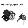 Lock Antitheft Child Safety Lock Flat Sliding Door Lock Screw Door Lock Key Shift Door Lock