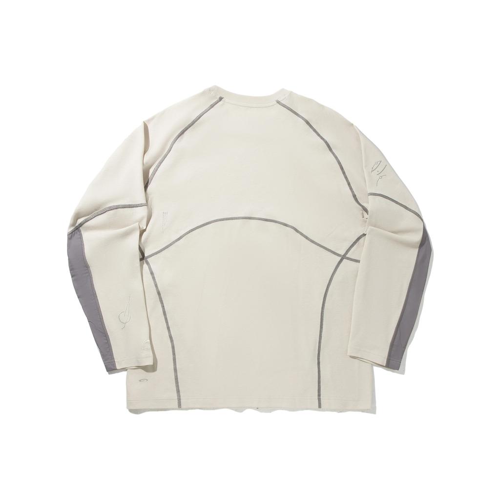 Li Ning Модная спортивная серия Цветной блок Свободный крой Футболка с длинным рукавом Унисекс Топы ATLV297-4