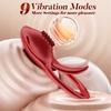 APP Беспроводное управление Носимые трусики Вибратор для языка Женский вибрирующий кольцо на пенис Стимулятор клитора Взрослые парные секс-игрушки