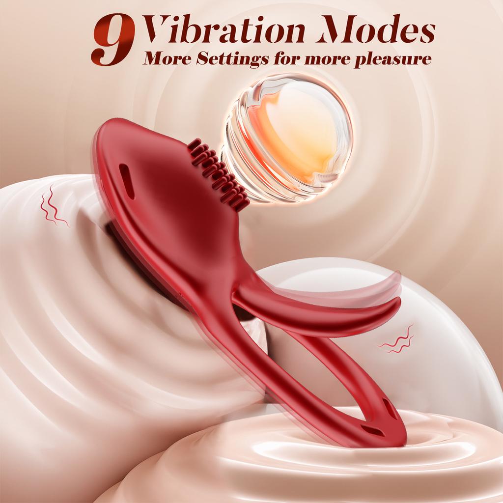 APP Беспроводное управление Носимые трусики Вибратор для языка Женский вибрирующий кольцо на пенис Стимулятор клитора Взрослые парные секс-игрушки