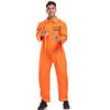 American Prisoner Cosplay Costume Pants Man Jumpsuit Adult Orange Prison Uniform Cosplay Halloween Costume Props