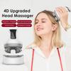 Electric 4D Waterproof Head Massager Wireless Scalp Massage Promote Hair Growth Body Deep Tissue Kneading Vibration Roller
