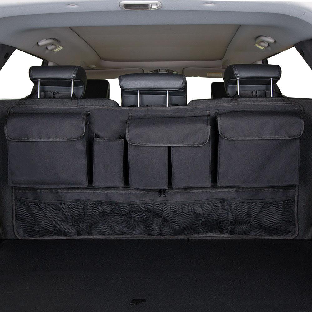 Universal Storage Pocket Multi-Pocket Car Trunk Organizer Hanging Back Seat Storage Bag with 9 Pockets Waterproof Cloth